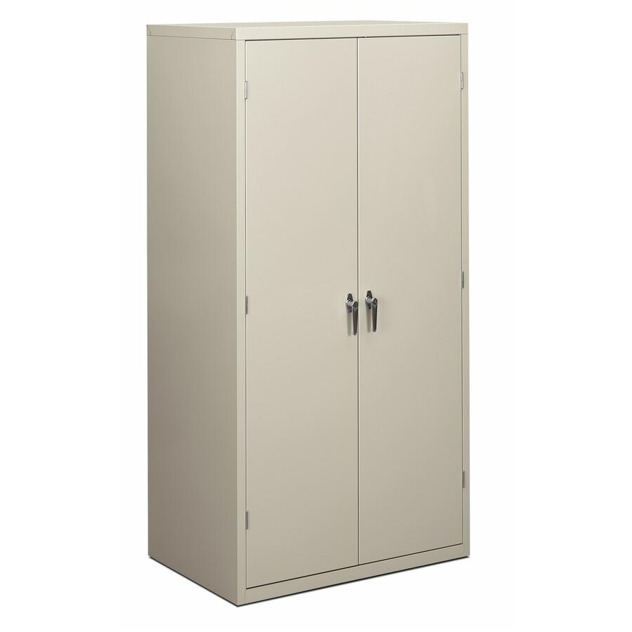 HON Brigade HSC2472 Storage Cabinet - 36" x 24.1" x 72" - 5 x Shelf(ves) - Hinged Door(s) - 564.38 lb Load Capacity - Adjustable Shelf, Rugged, Reinforced, Welded, Locking Mechanism, Leveling Glide, H. Picture 2
