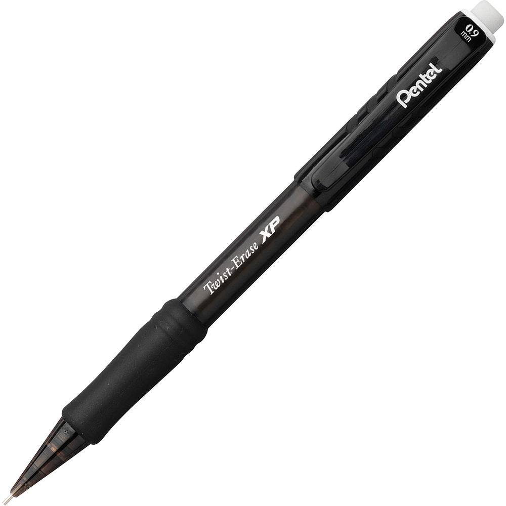 Pentel Twist-Erase Express Automatic Pencils - 2HB Lead - 0.9 mm Lead Diameter - Refillable - Smoke Lead - 1 Dozen. Picture 2
