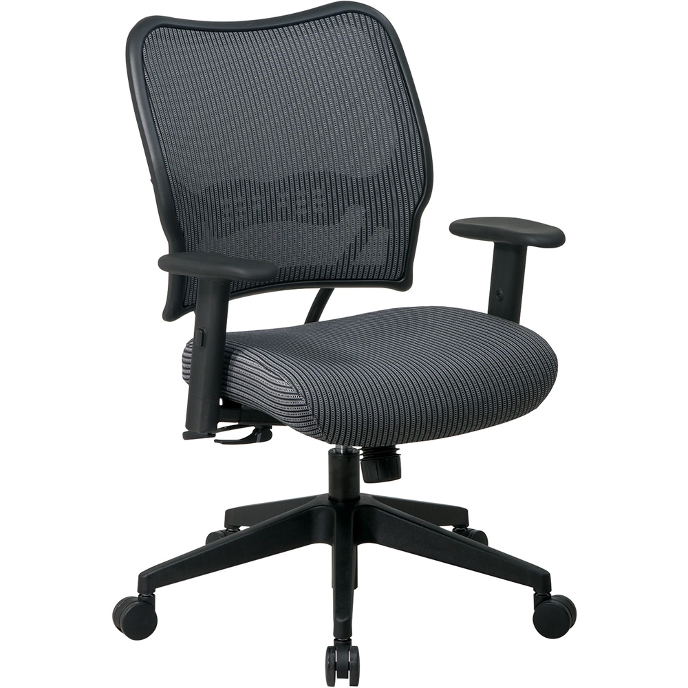 Office Star Space VeraFlex Series Task Chair - Fabric Charcoal Seat - Fabric Charcoal Back - Plastic Black, Metal Frame - 5-star Base - Charcoal Gray - 19.50" Seat Width x 20" Seat Depth - 27" Width x. Picture 6
