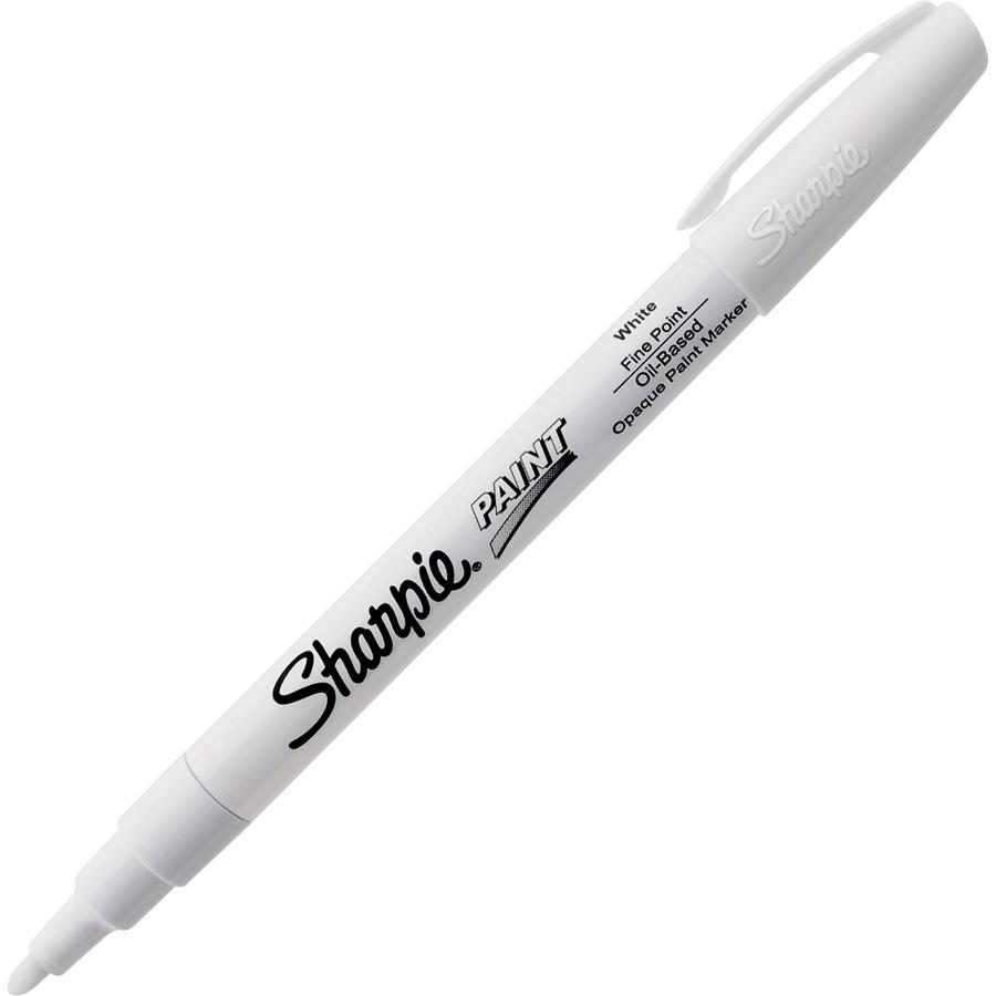 Sharpie Paint Marker - Fine Marker Point - White Oil Based Ink - 1 Each. Picture 2