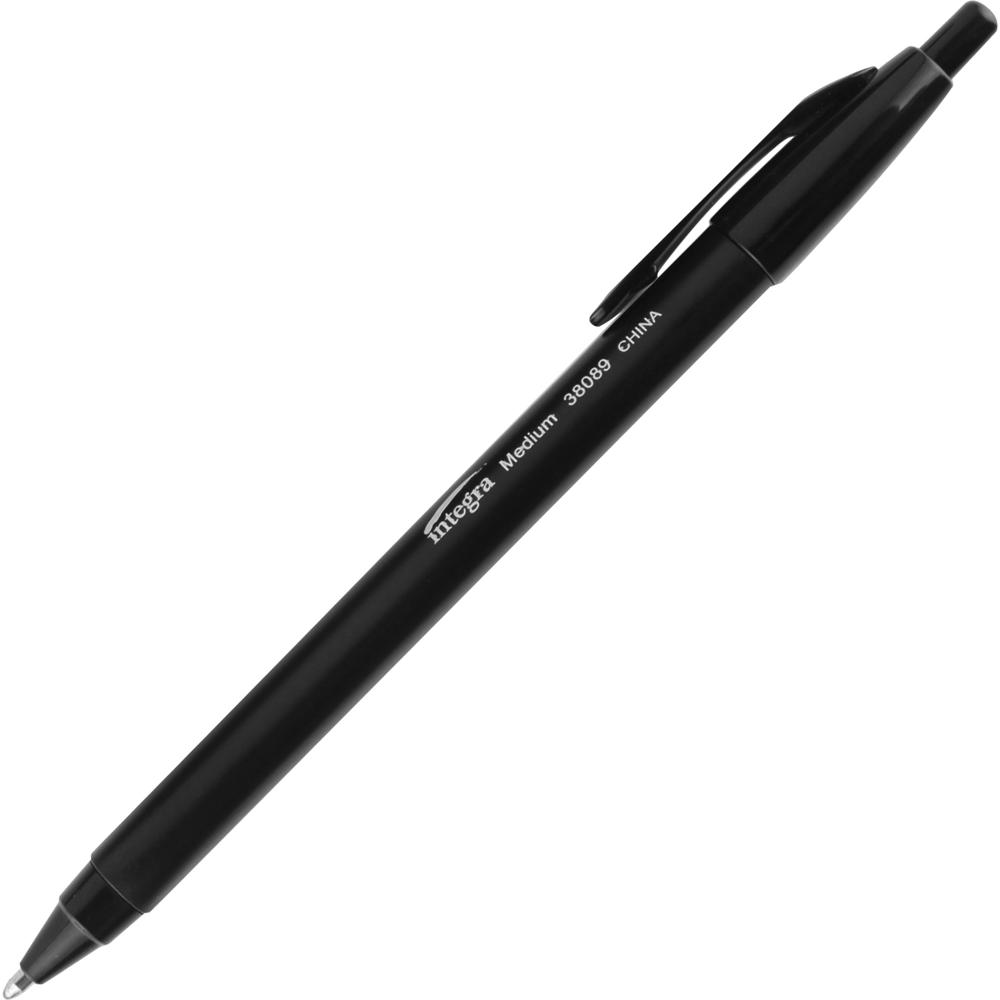 Integra Triangular Barrel Retractable Ballpnt Pens - Medium Pen Point ...