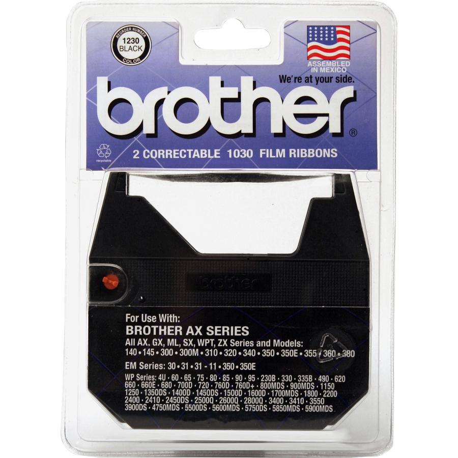 Brother Ribbon Cartridge - 50000 Characters - Black - 2 / Pack. Picture 2