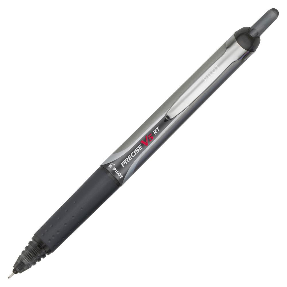 Pilot Precise V5 RT Extra-Fine Premium Retractable Rolling Ball Pens - Bar-coded - Extra Fine Pen Point - 0.5 mm Pen Point Size - Needle Pen Point Style - Retractable - Black - 1 Each. Picture 3