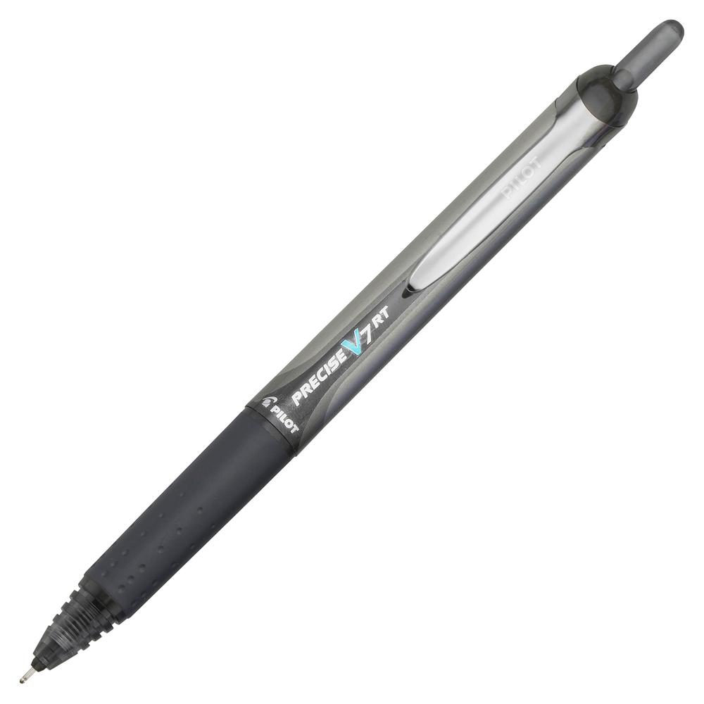Pilot Precise V7 RT Fine Premium Retractable Rolling Ball Pens - Bar-coded - Fine Pen Point - 0.7 mm Pen Point Size - Needle Pen Point Style - Retractable - Black - 1 Each. Picture 2