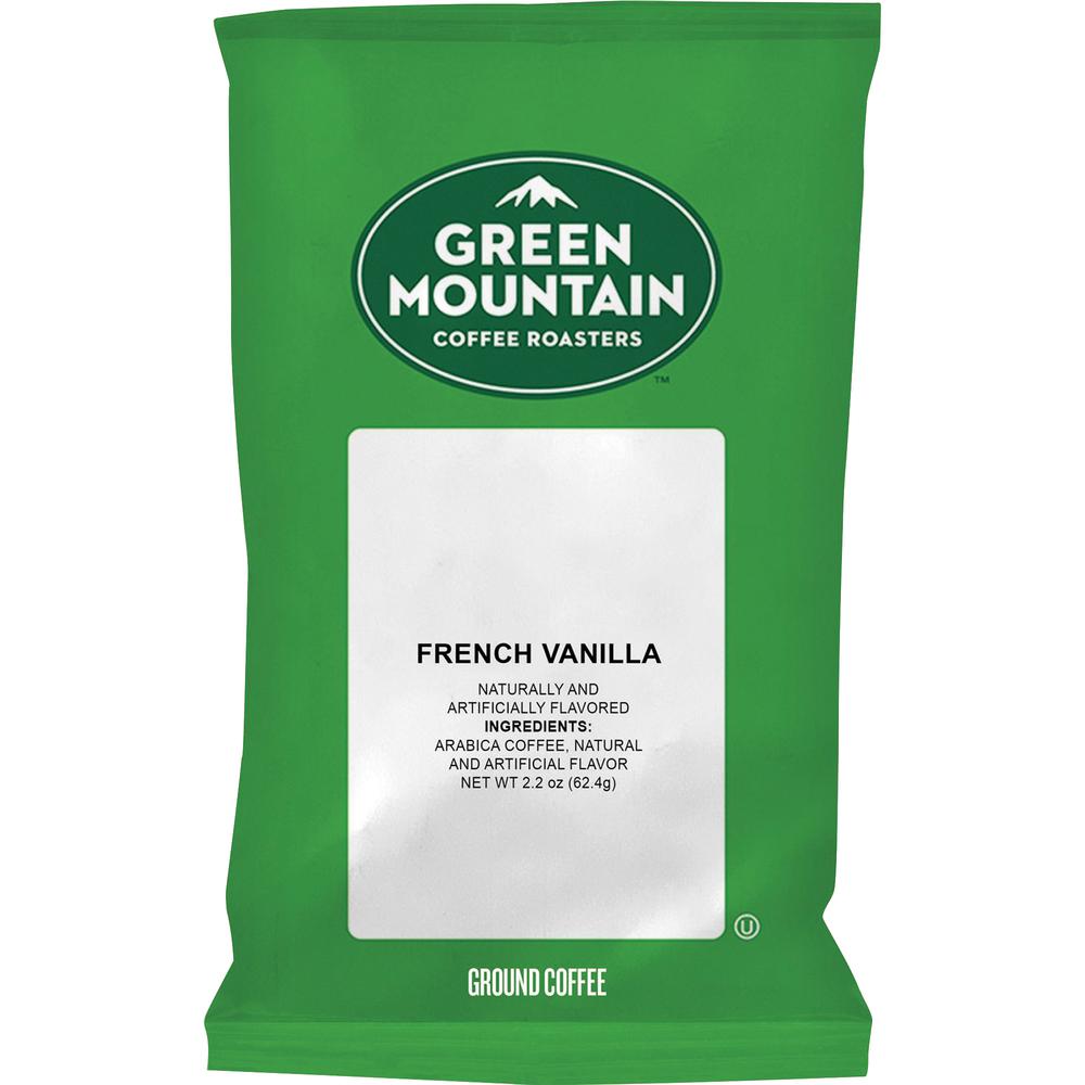 Green Mountain Coffee Ground French Vanilla Coffee - 2.2 oz Per Packet - 50 Packet - 50 / Carton. Picture 2