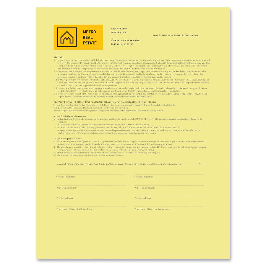 Xerox Bold Digital Carbonless Paper - Letter - 8 1/2" x 11" - 500 / Ream - Sustainable Forestry Initiative (SFI) - Capsule Control Coating - Canary. Picture 2