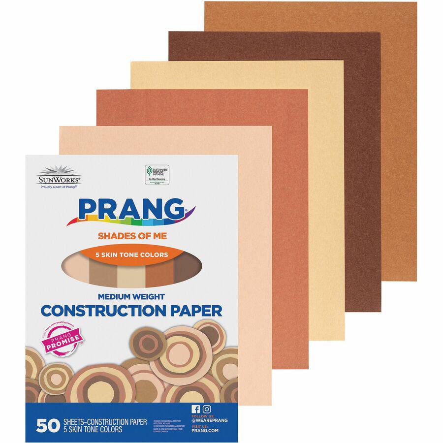 SunWorks Multicultural Construction Paper - Art, Craft - 12"Width x 9"Length - 50 / Pack - Assorted. Picture 3
