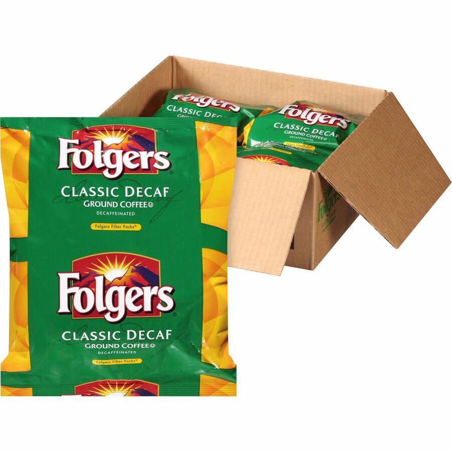 Folgers&reg; Filter Pack Classic Decaf Coffee - 9 oz Per Pouch - 40 / Carton. Picture 10