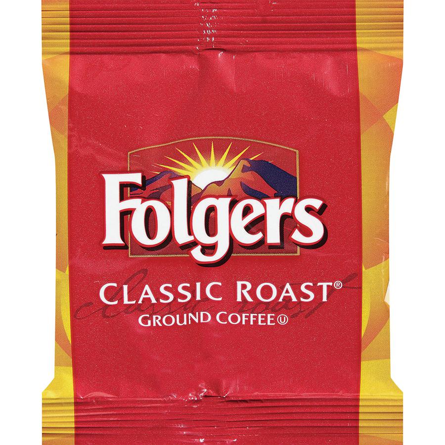 Folgers&reg; Regular Classic Roast Coffee - Medium - 1.5 oz Per Bag - 42 / Carton. Picture 7