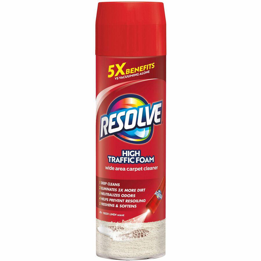 Resolve Carpet Foam - Foam Spray - 22 oz (1.37 lb) - 1 Each - Red, Blue. Picture 2