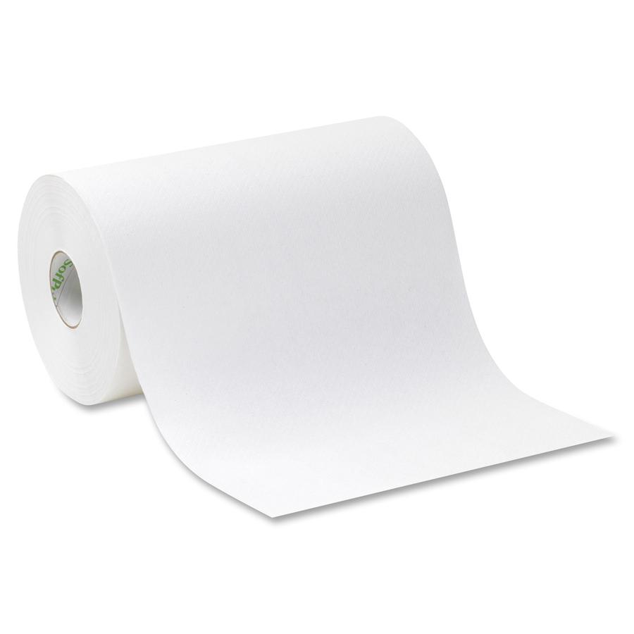 Pacific Blue Ultra Paper Towel Rolls - 1 Ply - 9" x 400 ft - White - 6 / Carton. Picture 6