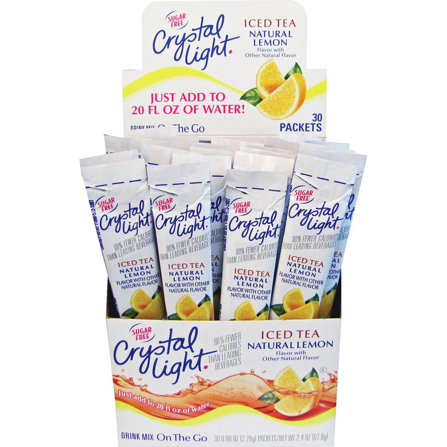 Crystal Light On-The-Go Ice Tea Flavored Drink Mix Sticks - 0.04 oz - 30 / Box. Picture 2
