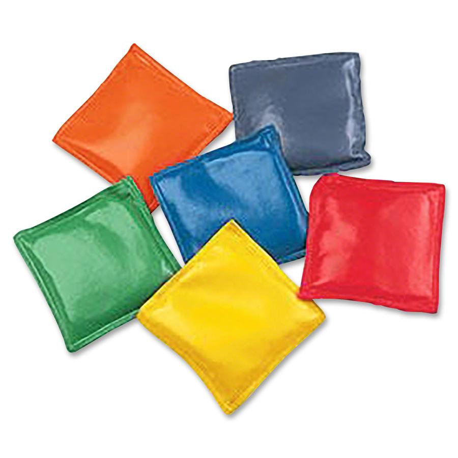 Champion Sports 4" Rainbow Bean Bags - 12 / Set - Assorted, Red, Yellow, Green, Orange. Picture 2
