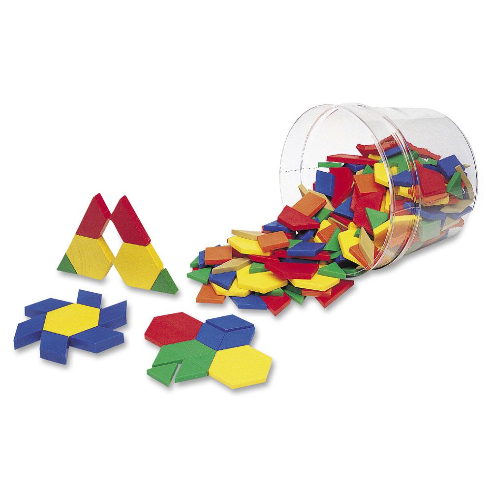 Learning Resources Plastic Pattern Blocks Set - Theme/Subject: Learning - Skill Learning: Measurement, Shape - 5-13 Year - 250 Pieces - Multi. Picture 3