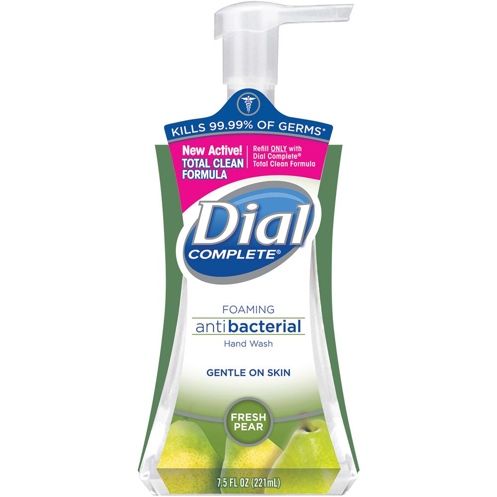 Dial Complete Foaming Hand Wash - Fresh Pear Scent - 7.5 fl oz (221.8 mL) - Pump Bottle Dispenser - Kill Germs - Hand - 1 Each. Picture 2