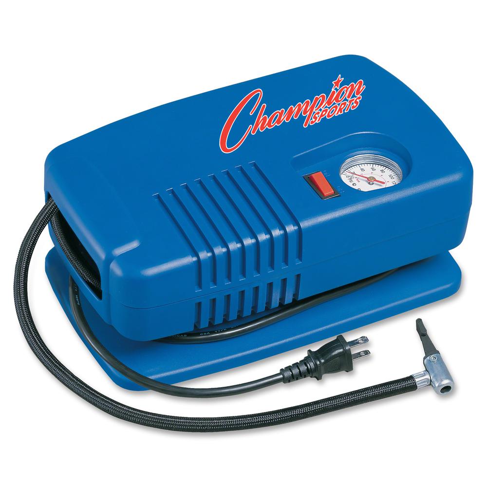 Champion Sports Deluxe Electric Inflating Pump - Blue. Picture 2