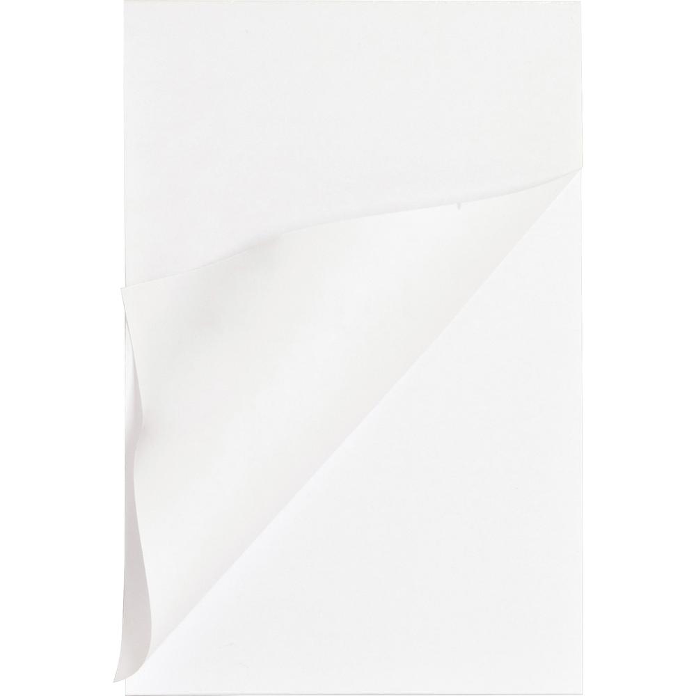 Business Source Plain Memo Pads - 100 Sheets - Plain - Glued - Unruled - 15 lb Basis Weight - 4" x 6" - White Paper - Chipboard Backing - 1 Dozen. Picture 3