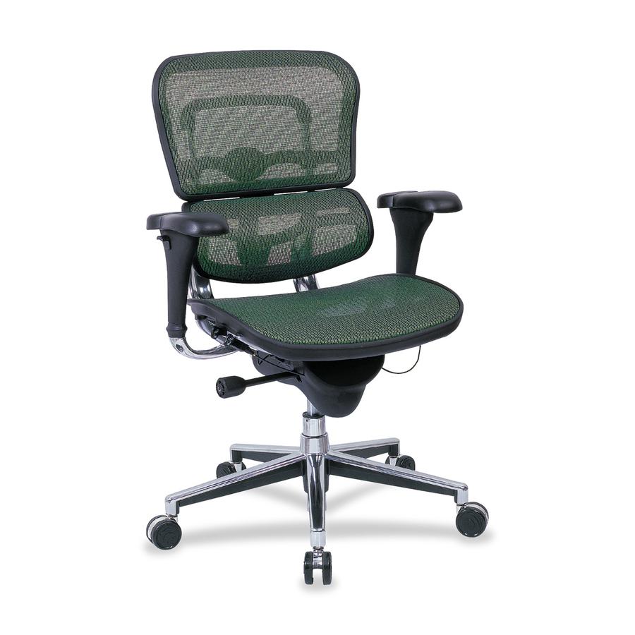Eurotech Ergohuman ME8ERGLO Mesh Multifunction Executive Chair - Green Fabric Seat - 1 Each. Picture 2