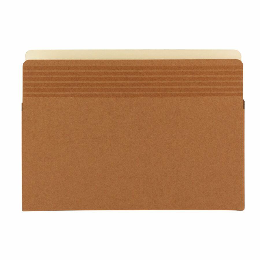 Smead Easy Grip Straight Tab Cut Legal Recycled File Pocket - 8 1/2" x 14" - 1 3/4" Expansion - Redrope - Redrope - 30% Recycled - 25 / Box. Picture 8