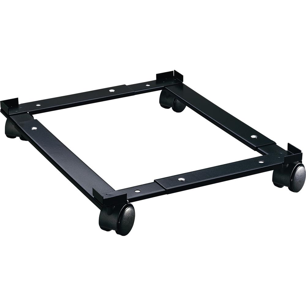 Lorell Commercial File Caddy - 400 lb Capacity - 4 Casters - Steel - x 16.6" Width x 4" Depth x 11.4" Height - Black - 1 Each. Picture 3