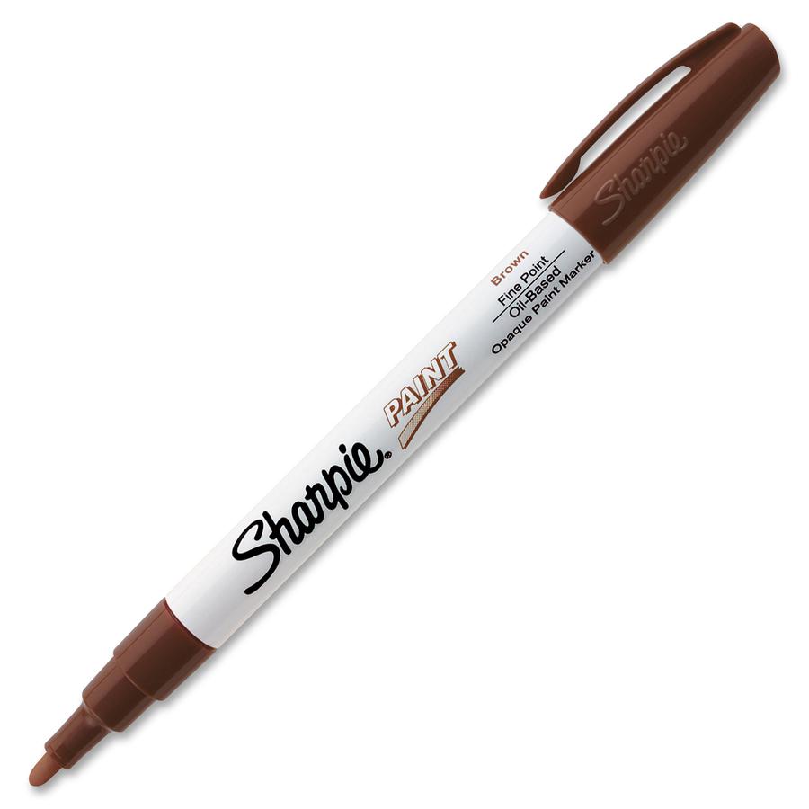 Sharpie Oil-Based Paint Marker - Fine Point - Fine Marker Point - Brown Oil Based Ink - 1 Each. Picture 2