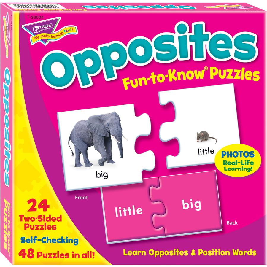 Trend Fun-to-Know Opposites Puzzles - 3+48 Piece. Picture 5