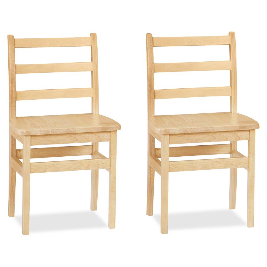 Jonti-Craft KYDZ Ladderback Chair - Maple - Solid Hardwood - 2 / Carton. Picture 2