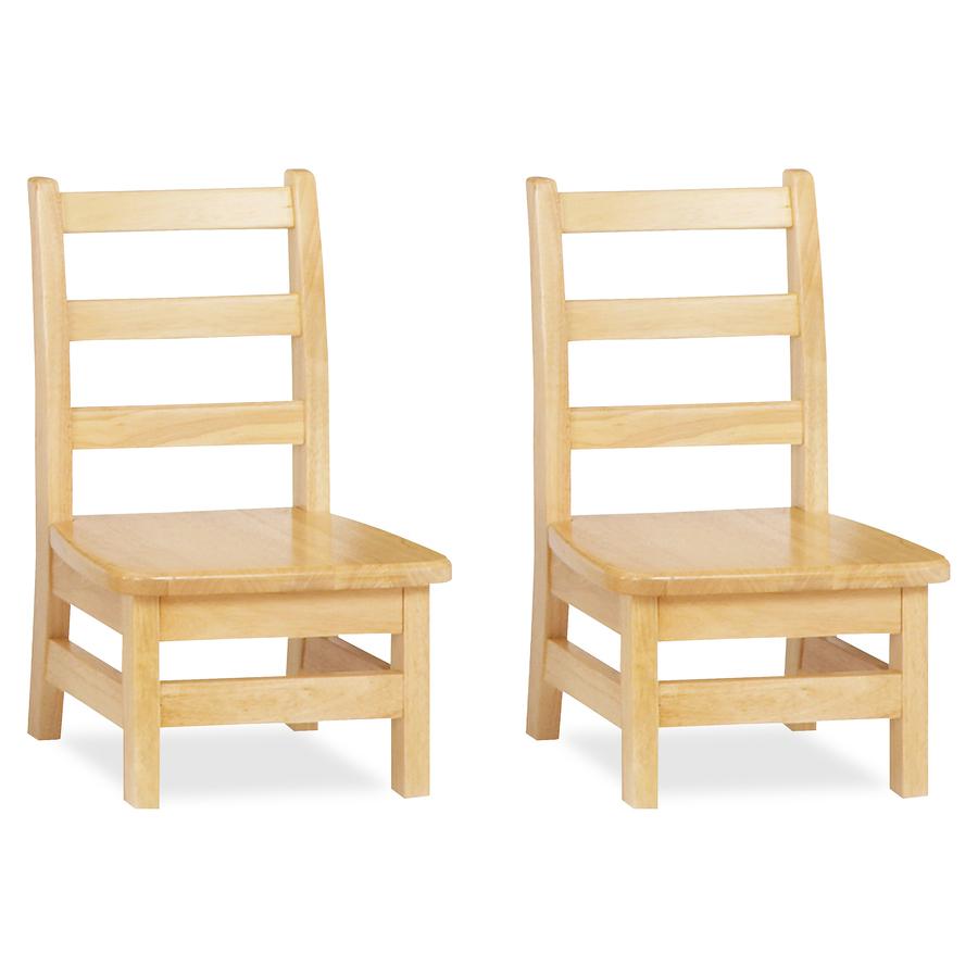 Jonti-Craft KYDZ Ladderback Chair - Maple - Solid Hardwood - 2 / Carton. Picture 5