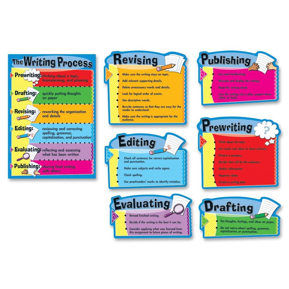 Carson Dellosa Education Grade 3-8 The Writing Process Bulletin Board Set. Picture 2
