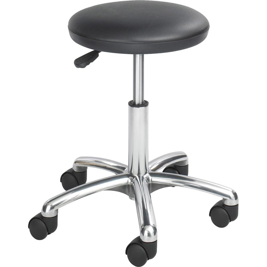 Safco Economy Height Adjustable Lab Stool - 250 lb Load Capacity21" - Black. Picture 2