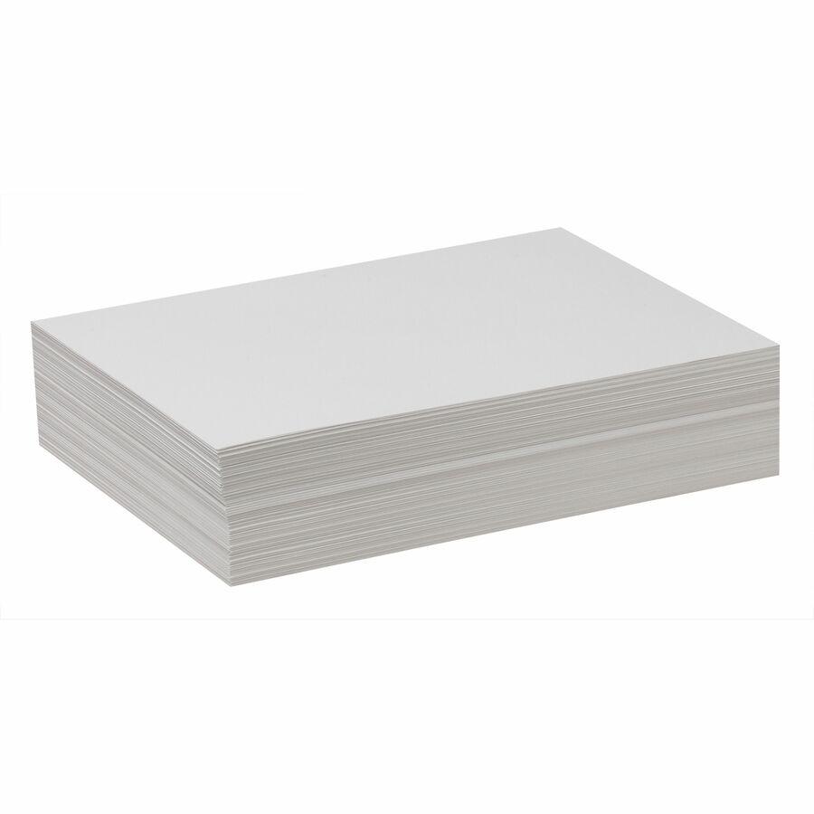 Pacon Drawing Paper - 500 Sheets - Plain - 9" x 12" - White Paper - Standard Weight - 500 / Ream. Picture 11