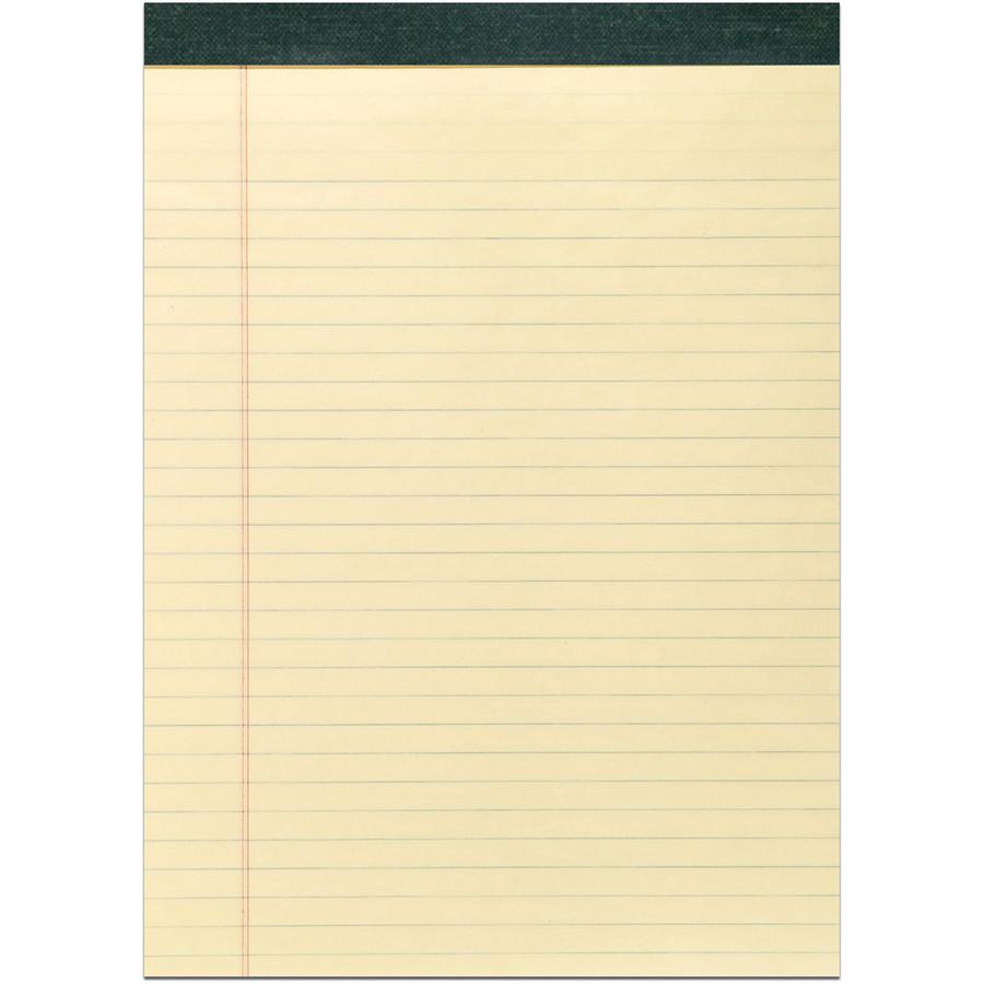Roaring Spring Recycled Legal Pad - 40 Sheets - 80 Pages - Printed - Stapled/Tapebound - Both Side Ruling Surface - Double Line Red Margin - 15 lb Basis Weight - 56 g/m&#178; Grammage - 11 3/4" x 8 1/. Picture 2