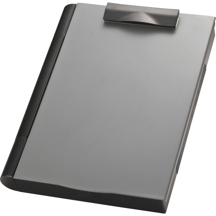 Officemate Double Storage Top-opening Form Holder - 0.75" Clip Capacity - Top Opening - 9" x 12" - Plastic - Gray - 1 Each. Picture 5