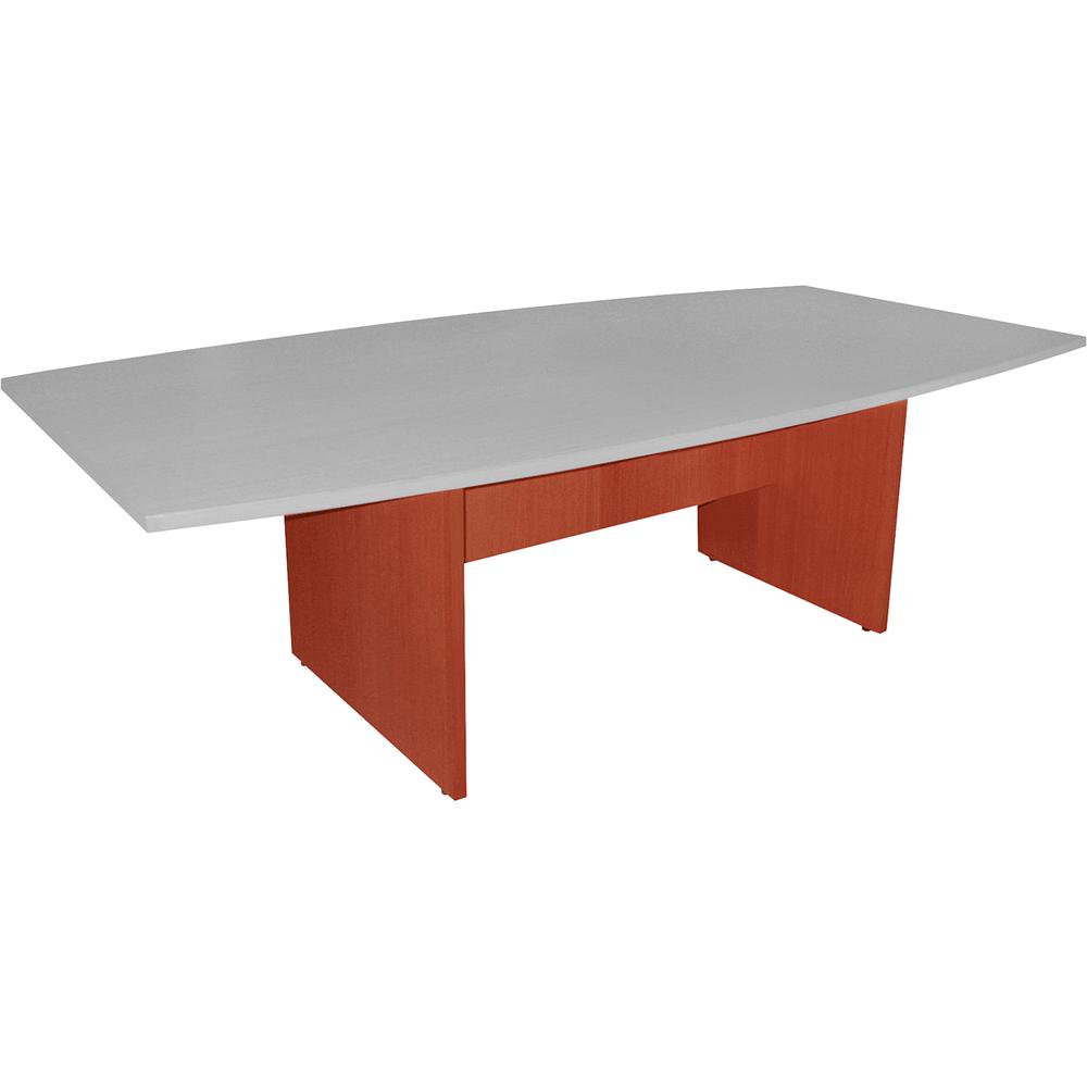 Lorell Essentials Conference Table Base (Box 2 of 2) - 2 Legs - 28.50" Height x 49.63" Width x 23.63" Depth - Assembly Required - Cherry, Laminated. Picture 5