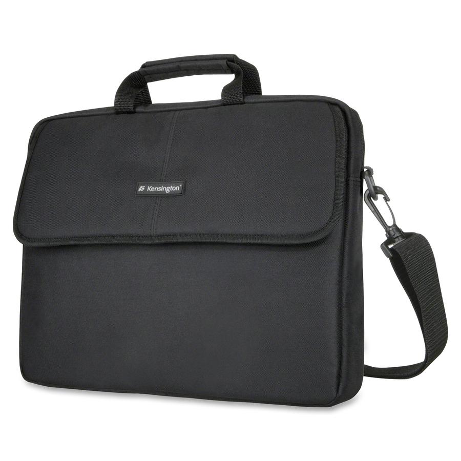Kensington Classic SP17 Carrying Case (Sleeve) for 17" Notebook - Black - Polyester Body - Shoulder Strap - 16" Height x 2.3" Width x 16" Depth - 1 Each - Retail. Picture 2