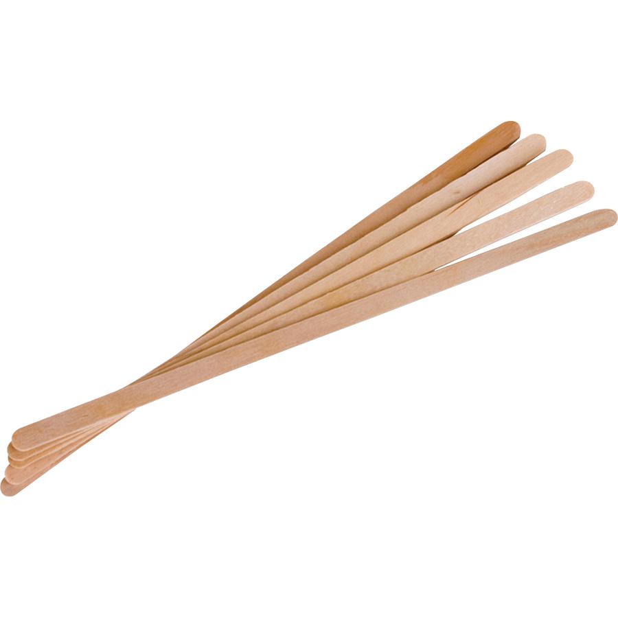 Eco-Products 7" Wooden Stir Sticks - 7" Length - Wood - 1000 / Pack - Woodgrain. Picture 3
