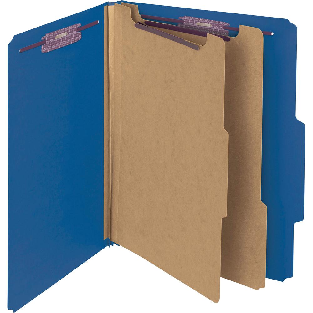 Smead Premium Pressboard Classification Folders with SafeSHIELD&reg; Coated Fastener Technology - Letter - 8 1/2" x 11" Sheet Size - 2" Expansion - 6 Fastener(s) - 2" Fastener Capacity for Folder, 1" . Picture 3