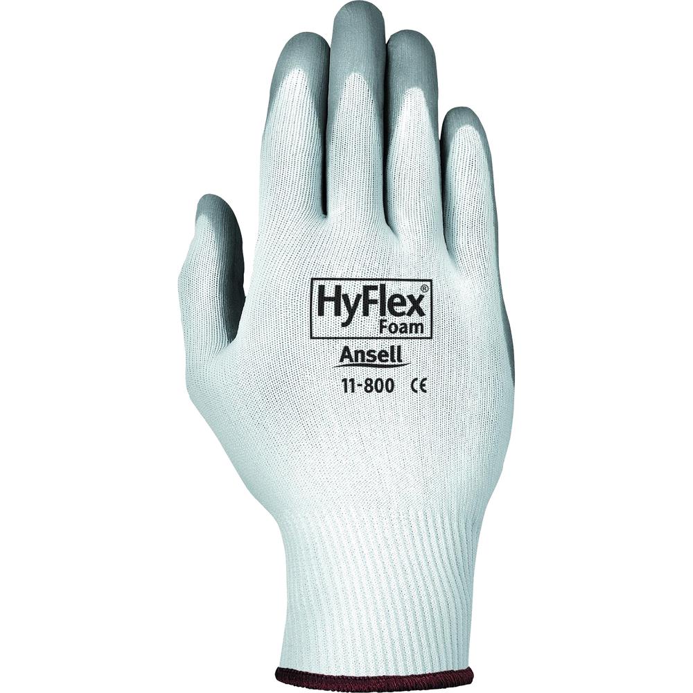 HyFlex Health Hyflex Gloves - X-Large Size - Gray, White - Abrasion Resistant - For Healthcare Working - 2 / Pair. Picture 2