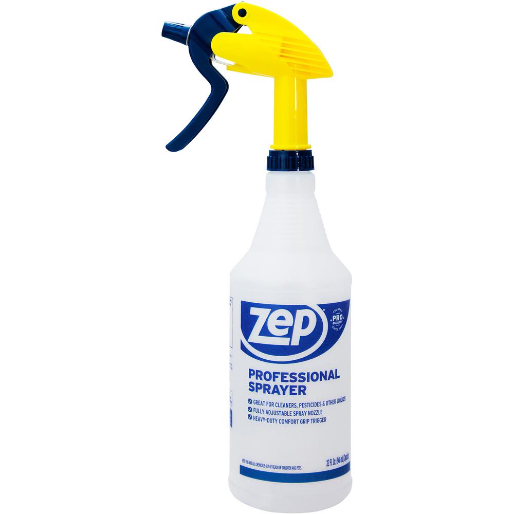 Zep Professional Spray Bottle - Adjustable Nozzle - 1 Each - Clear. Picture 3