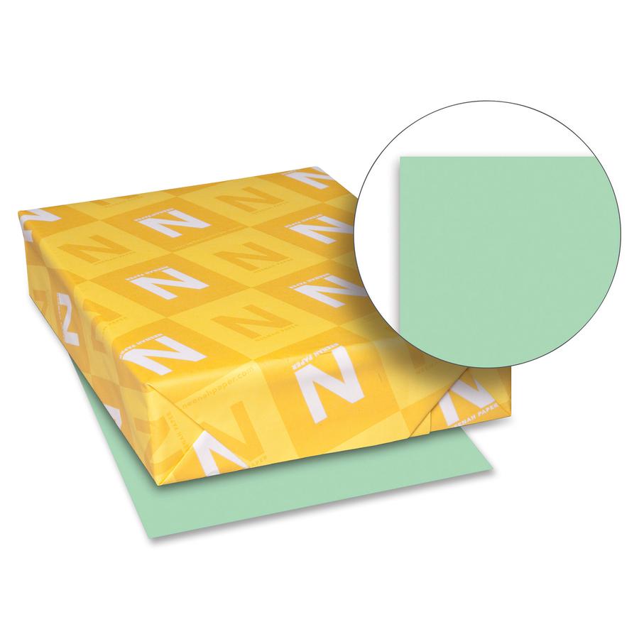 Exact Heavyweight Index Paper - Green - 94 Brightness - Letter - 8 1/2" x 11" - 110 lb Basis Weight - Smooth - 250 / Pack - Durable, Heavyweight, Acid-free - Green. Picture 2