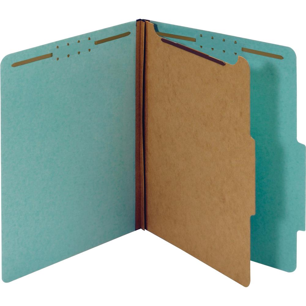 Pendaflex 2/5 Tab Cut Letter Recycled Classification Folder - 8 1/2" x 11" - 1 3/4" Expansion - 4 Fastener(s) - 2" Fastener Capacity, 1" Fastener Capacity for Divider - Top Tab Location - Right of Cen. Picture 2