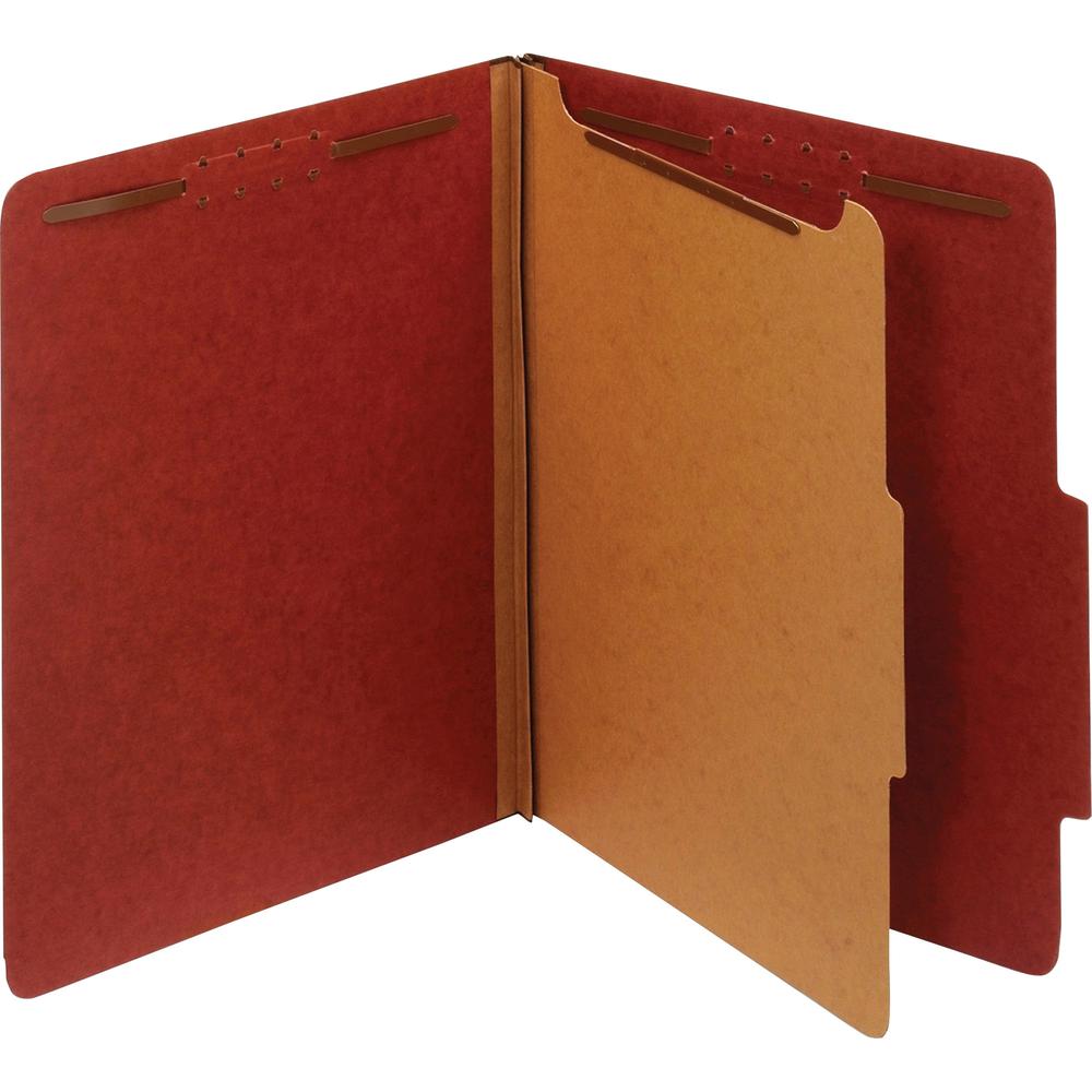 Pendaflex 2/5 Tab Cut Letter Recycled Classification Folder - 8 1/2" x 11" - 1 3/4" Expansion - 4 Fastener(s) - 2" Fastener Capacity, 1" Fastener Capacity for Divider - Top Tab Location - Right of Cen. Picture 2