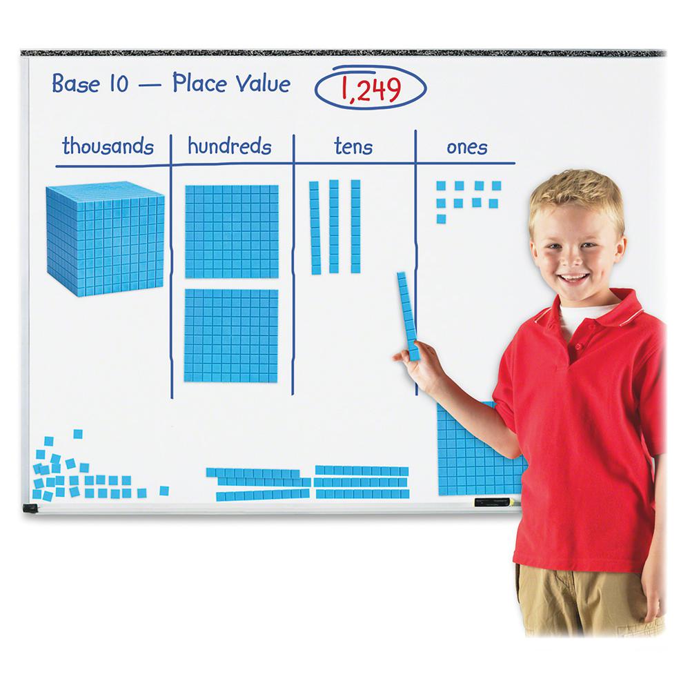 Learning Resources Giant Magnetic Base Ten Set - Skill Learning: Visual Interpretation - 6-8 Year - 121 Pieces. Picture 2