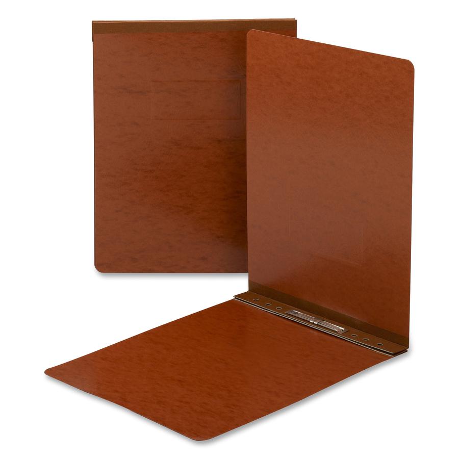 Smead Letter Recycled Report Cover - 2" Folder Capacity - 8 1/2" x 11" - 250 Sheet Capacity - 2" Expansion - 1 Fastener(s) - Pressboard - Red - 100% Paper Recycled - 1 Each. Picture 2