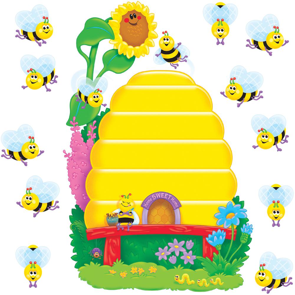 Trend Busy Bees Job Chart Bulletin Board Set - 36 x Bee, Beehive Shape - Multicolor - 1 / Set. Picture 2