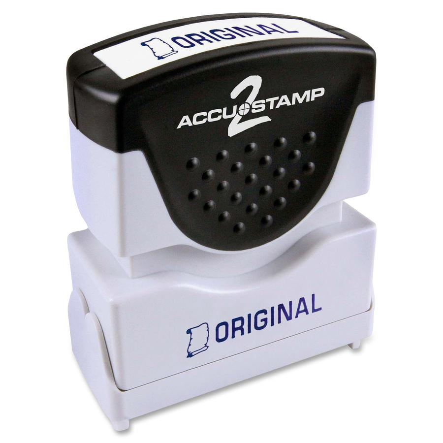 COSCO Shutter Stamp - Message Stamp - "ORIGINAL" - 0.50" Impression Width - 20000 Impression(s) - Blue - Rubber, Plastic - 1 Each. Picture 5