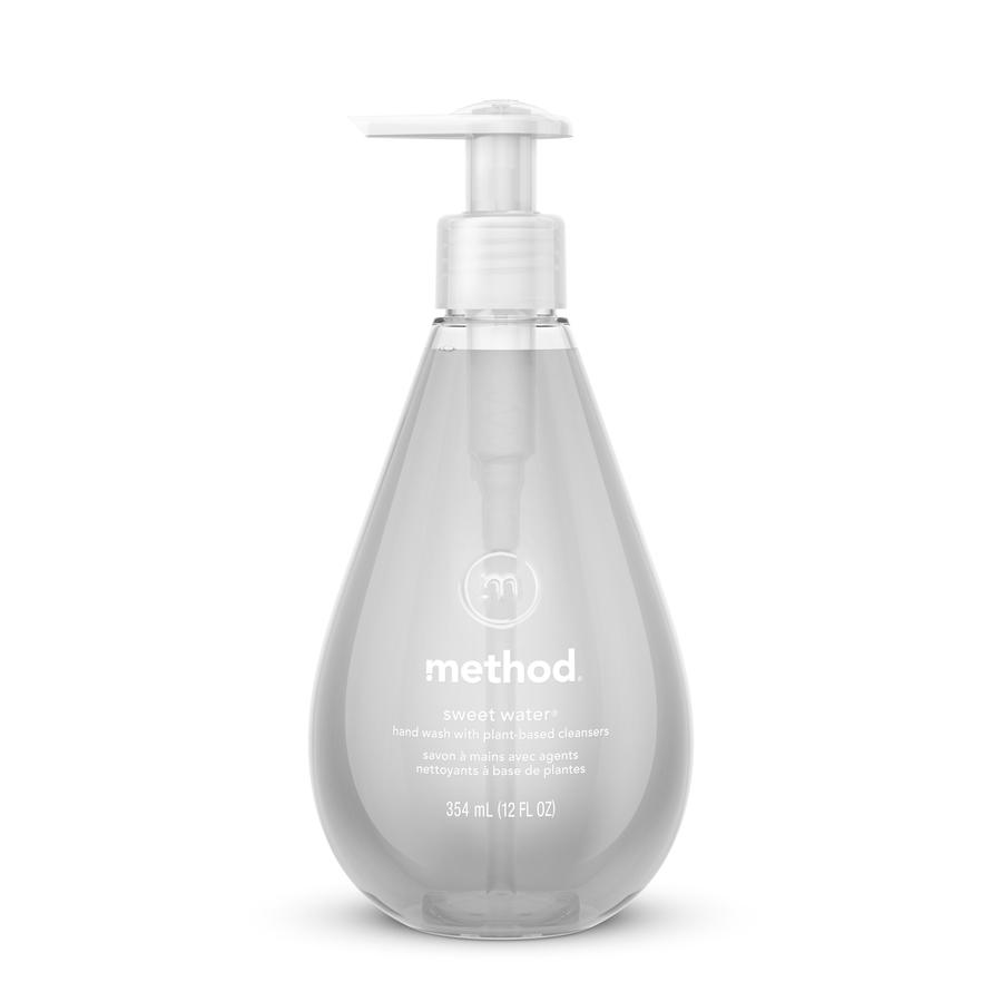 Method Gel Hand Soap - Sweet Water Scent - 12 oz - Pump Bottle Dispenser - Bacteria Remover - Hand - Clear - Triclosan-free, Non-toxic, pH Balanced, Anti-irritant - 1 Each. Picture 2
