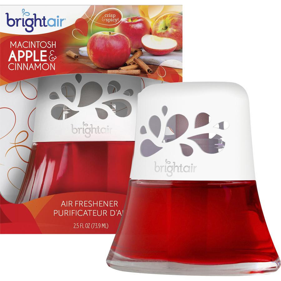 Bright Air Scented Oil Air Freshener - Liquid - 2.50 oz - Macintosh Apple, Cinnamon - 45 Day - 1 Each. Picture 4