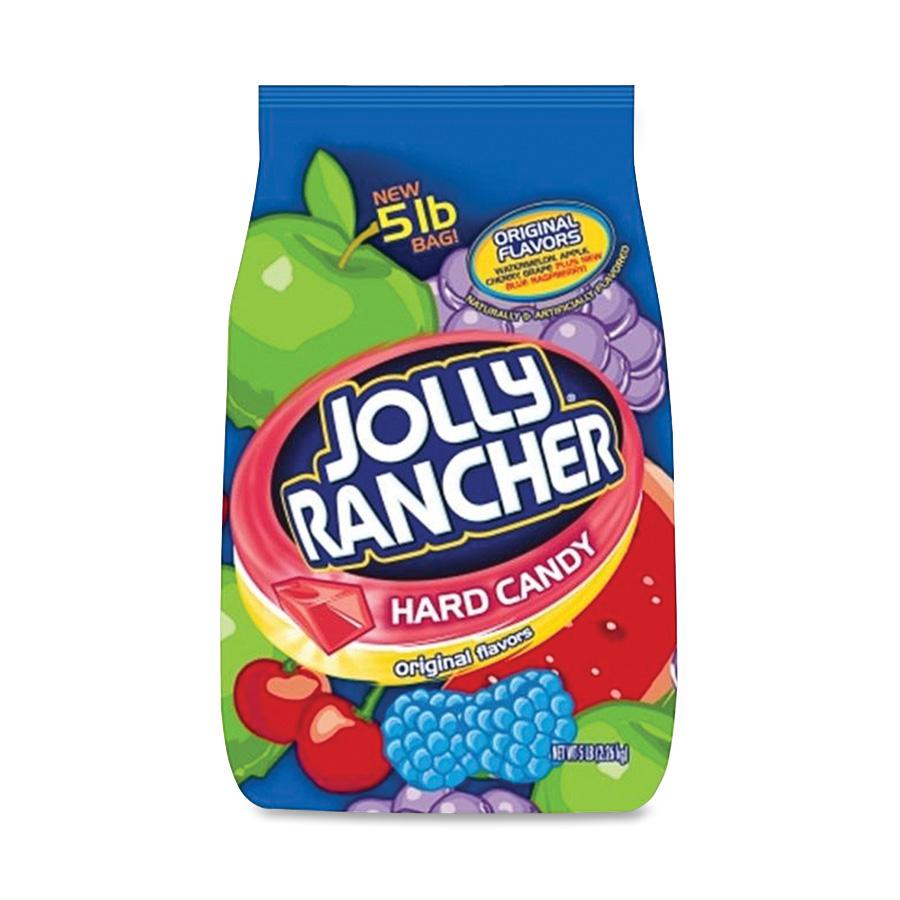 Jolly Rancher Hershey Co. Bulk Bag Hard Candy - Cherry, Watermelon, Grape, Apple, Blue Raspberry - Individually Wrapped - 1 / Bag. Picture 2