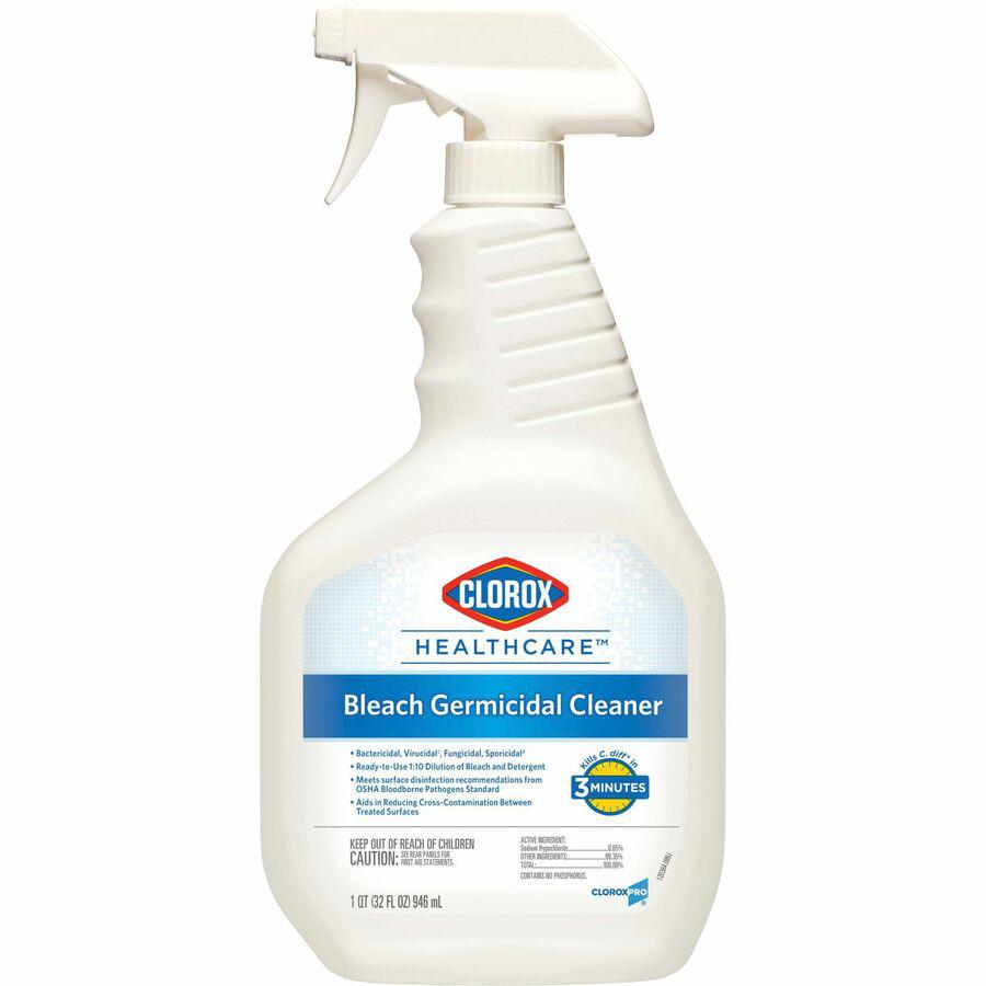 Clorox Healthcare Dispatch Hospital Cleaner Disinfectant Towels with Bleach - Ready-To-Use Spray - 32 fl oz (1 quart) - Bottle - 1 Each. Picture 2